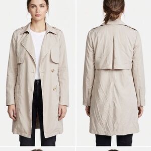 Waverly Grey Light Tan Trench Coat